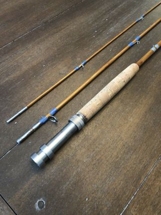Updated Vintage Montague 9’ 3 Piece Tonkin Bamboo Fly Rod