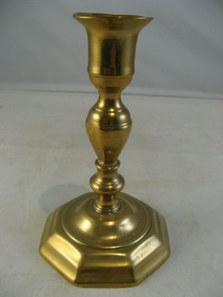 Early 18th.  C.  Brass Candlestick