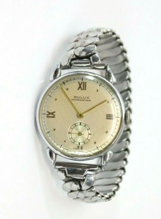 Vintage Dulux Wrist Watch,  Antimagnetique,  15 Jewels,  Swiss Made