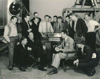 Roland Young Director Norman Mcleod Crew Candid Vintage 1937 Dbw Photo