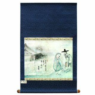 Korean Vintage Silk Scroll Art Painting Photoprint Wall Mount Home Decor Gift 6