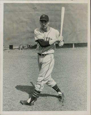 1952 Press Photo Bobby Thomson Of The York Giants Batting Pose
