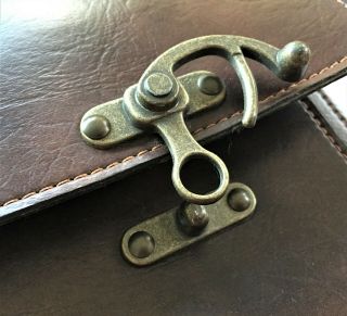 Vintage Good Quality Leather Briefcase / Satchel / Laptop Bag 2