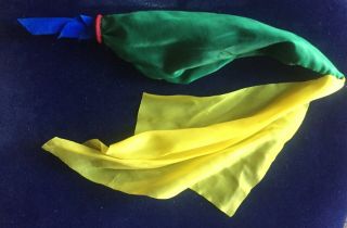 Vintage Magic Trick Rayon Double Color - Changing Silk,  No Skill,  Great For Kids