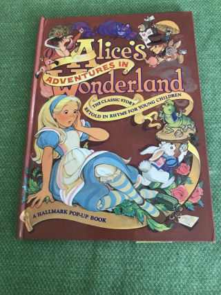 Vintage Hallmark Pop Up Book Alices Adventures In Wonderland