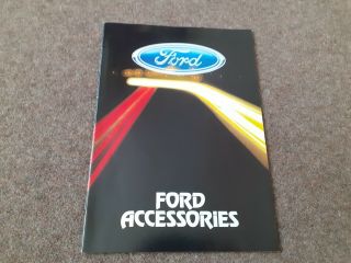 Ford Cars Accessories Sales Brochure 1983 Vintage Classic Cars Motoring