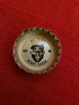 Vintage 1967 Coca - Cola Baseball All - Stars Bottle Cap Henry (hank) Aaron