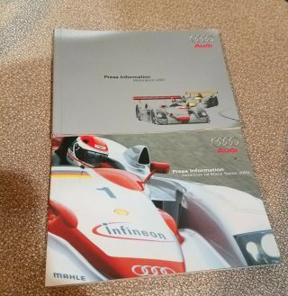Audi Motorsport Press Kit Information Media Guides 2001 2002