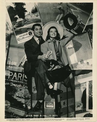 Katharine Hepburn Cary Grant Vintage 1948 Holiday Studio Portrait Photo
