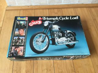 Rare Revell Grease 2 Triumph Cycle Lord 1/8 Motorcycle Kit