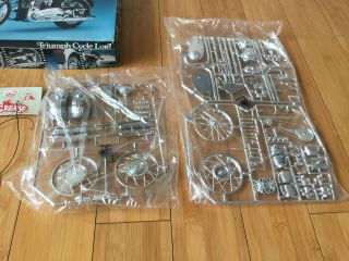 Rare Revell Grease 2 Triumph Cycle Lord 1/8 Motorcycle Kit 3