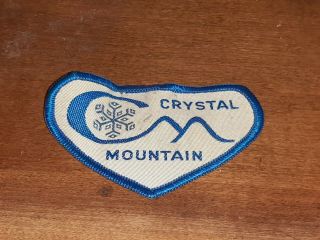 Vintage CRYSTAL MOUNTAIN SNOW SKI RESORT Washington Patch 2