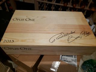 Opus One 2013 Vintage Empty Wood Wine Case