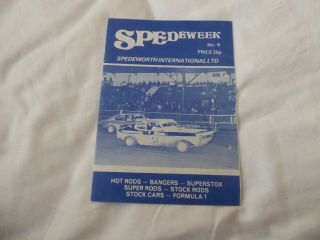 Vintage Spedeworth No.  9 (may/june 1979) Programme For Hot Rods,  Bangers Etc