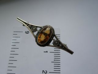 Small Vintage Circa Early 20th Century Sterling Silver Brooch