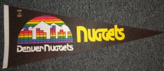Vintage Denver Nuggets Pennant 1980 