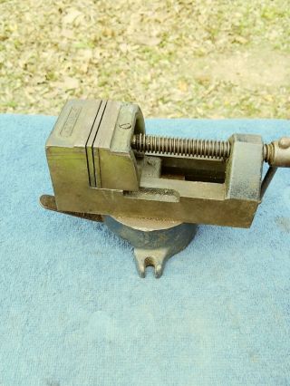 Vintage Stainley Small 2 3/4 " Jaws Bench Vise C 608 Base