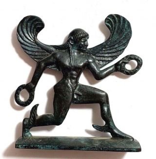 Ancient Greek Bronze Statue Mythology Sphinx 500 Bc 112mm
