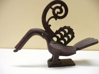 Vintage Hand Carved Wooden Bird Sculpture From Malaysia