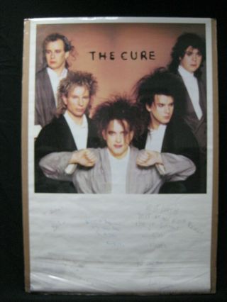 The Cure Rock And Roll Vintage Poster Garage 1986 Cng2399