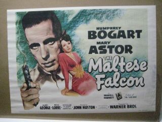 The Maltese Falcon Humphrey Bogart Mary Astor Vintage Poster Reprint Cng1129