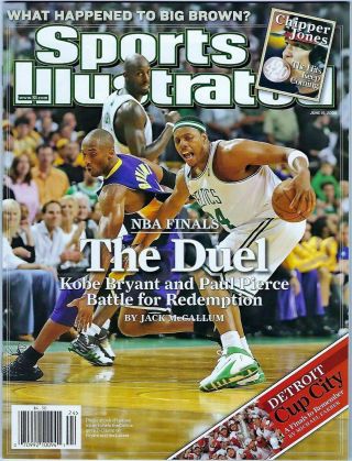 Kobe Bryant Lakers Paul Pierce Celtics 2008 Sports Illustrated No Label