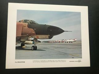 F - 4 Phantom Mcdonnell Douglas Promo Photo Thunderbirds And Blue Angels