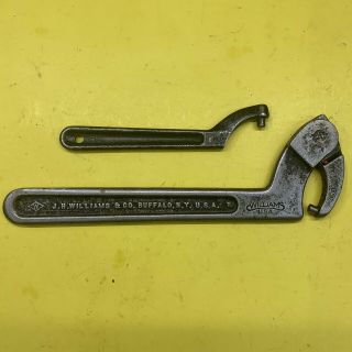 Vintage | J.  H.  Williams & Co.  | 474 & 456 | Adjustable Spanner Wrench Set
