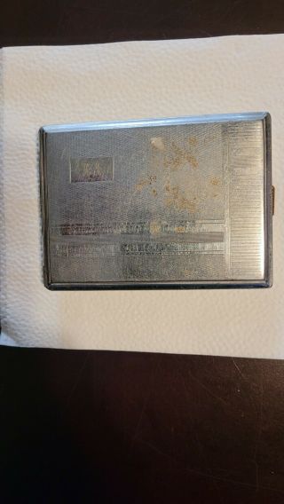 Vintage Metal Cigarette Case Made In Germany