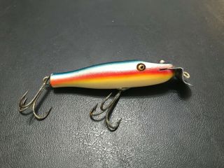 Vintage Older Wooden Creek Chub Baby Pikie - - [htf] Color - - Fishing Lure