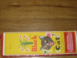 Vintage Black Cat Firecracker Complete Label - 1 1/2 " - 240s