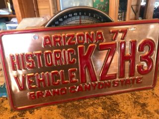 Arizona Historic Vehicle 1977 License Plate