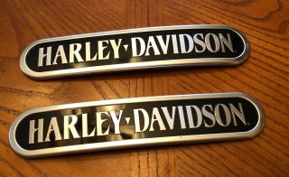 Harley Davidson Motorcycle Emblem Badge Vintage Metal Nameplate