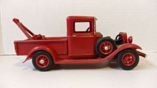 Vintage Red Ford Tow Truck Built Plastic Model