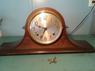 Vintage Sessions Tambour Mantle Clock Circa Early 1900 