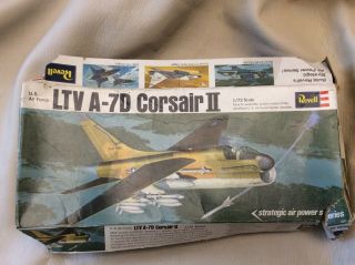 Revell U.  S.  Air Force Ltv A - 7d Corsair Ii - 1/72 Scale - Vintage 1968 Kit