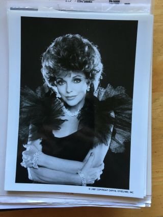 Joan Collins 1987 Dynasty,  Vintage Press Headshot Photo