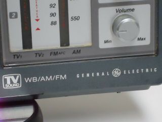 Vintage GE General Electric TV sound WB/AM/FM 4 BAND RADIO RECEIVER MODEL 7 - 29 2