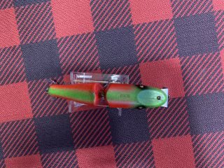 Vintage Creek Chub Jointed Pikie Rainbow Fire Antique Fishing Lure 3