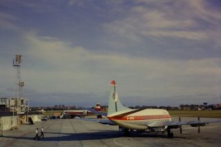 35mm Colour Slide Of Bks Vickers Viscount G - Apnf In 1967