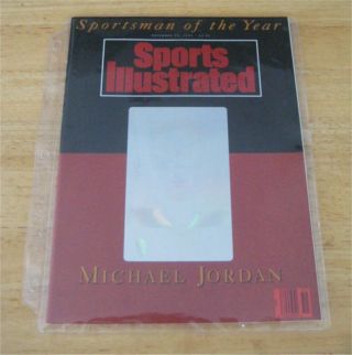 Michael Jordan 1991 Sports Illustrated (hologram) Sportsman Of The Year Pristine