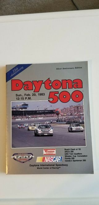 Vintage Daytona 500 1983 25th (silver Anniversary) Official Souvenir Program