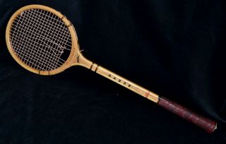 Antique Vintage 1960 Wood Slazenger Demon Squash Racket