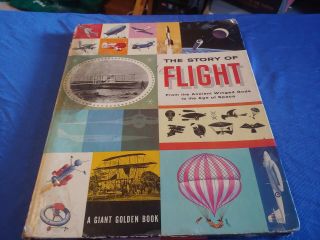 Giant Golden Book - The Story Of Flight - 1959 Vintage Irwin & Mcnaught