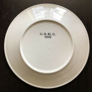 Rare Antique 1919 Usmc Signed Marine Corps Dinner Plate Maddock’s Trenton China