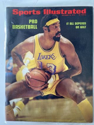 October 16,  1972 Wilt Chamberlain Los Angeles Lakers Sports Illustrated