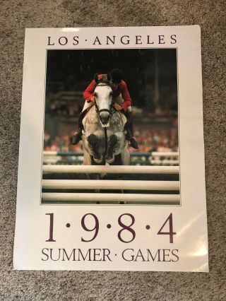 Los Angeles 1984 Summer Olympic Games 24 X 18 4163 Equestrian Poster