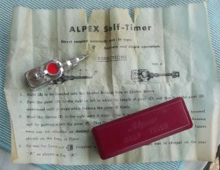 Vintage Apex Mechanical Camera Self Timer W/instructions Made In Japan