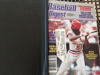 1986 Baseball Digest,  Complete Year 12 Issues In Binder,  Still Has Inserts
