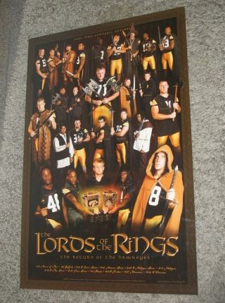 2003 University Of Iowa Hawkeyes Football Seniors Lord Of The Rings Poster